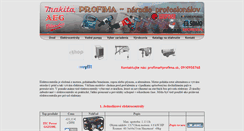 Desktop Screenshot of elektrocentraly.profima.sk