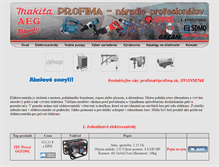 Tablet Screenshot of elektrocentraly.profima.sk